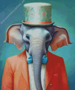 Gentleman Elephant Diamond Painting