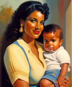 Woman And Child Diamond Painting