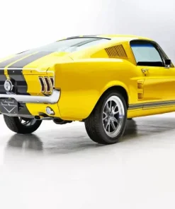 1967 Yellow Ford Mustang Diamond Painting