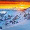 Alpine Meadows At Sunset Diamond Painting