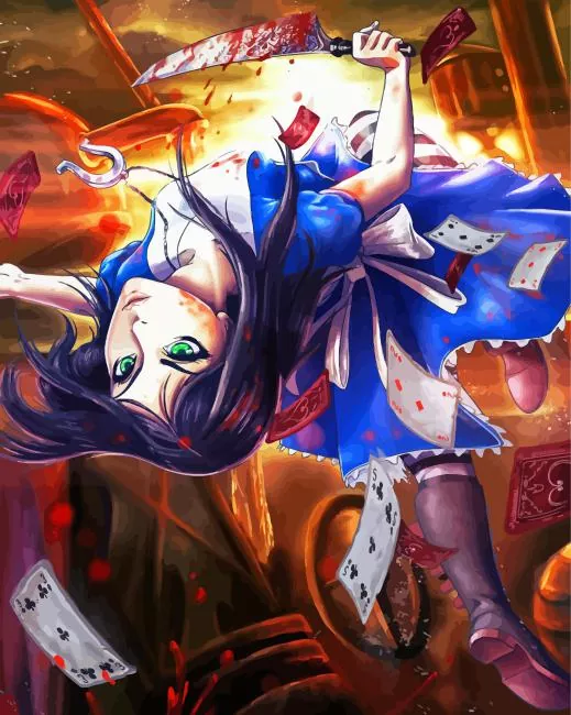 American McGees alice video game Diamond With Numbers American McGees Alice Video Game Diamond Painting