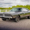 Antique Black 1969 Charger Car Diamond Painting
