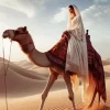 Arabian Girl And Camel Diamond Painting
