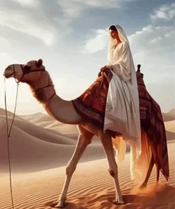 Arabian Girl And Camel Diamond Painting