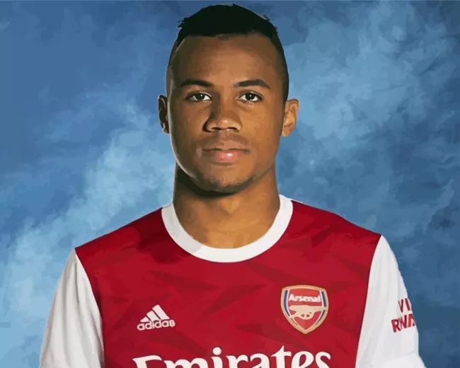 Arsenal Gabriel Magalhaes Diamond By Numbers Arsenal Gabriel Magalhaes Diamond Painting