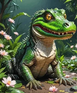 Baby Caiman Diamond Painting