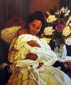 Black Woman And Child Art Diamond Painting