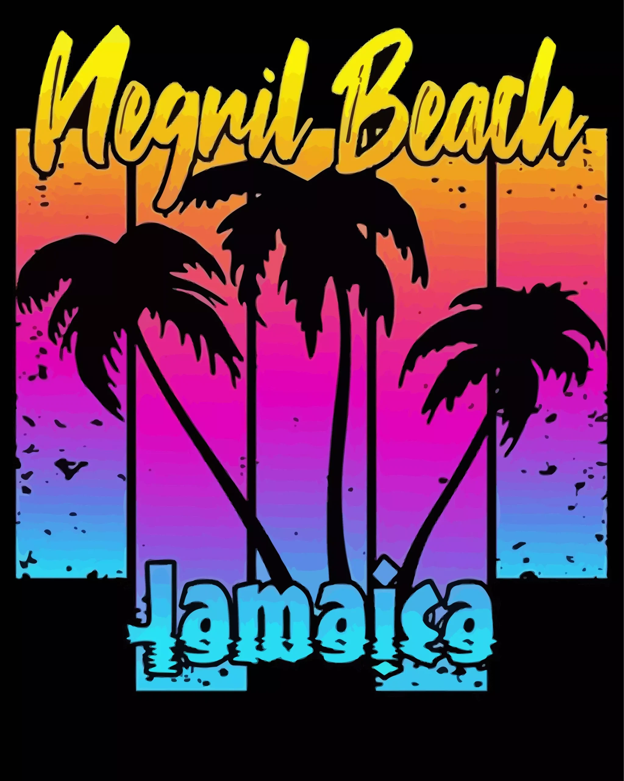 Bloody Bay Negril Colorful Poster Diamond With Numbers Bloody Bay Negril Colorful Poster Diamond Painting