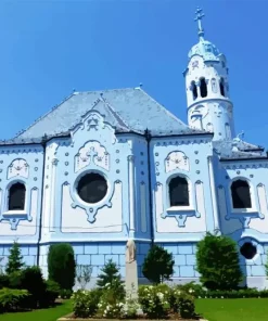 Blue Church Of Bratislava Diamond Painting