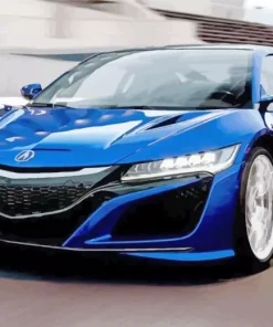 Blue Acura Nsx Car Diamond Painting