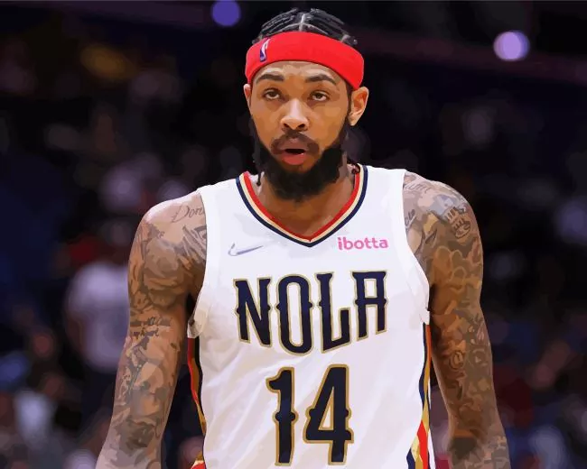 Brandon Ingram basketballer Diamond By Numbers Brandon Ingram Basketballer Diamond Painting