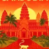 Cambodia Angkor Wat Poster Diamond Painting