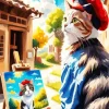 Cat Painter Diamond Painting