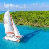 Catamaran With Island Landscape Diamond Painting