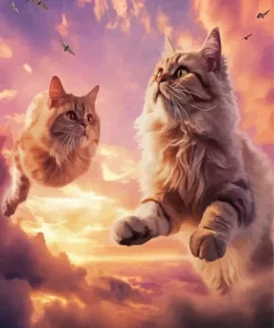 Cats In The Sky Diamond Painting