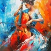 Cello Woman Art Diamond Painting