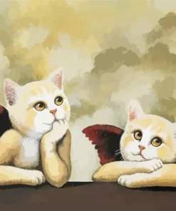 Cherub Cats Diamond Painting