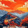 China Great Wall Poster Diamond Painting
