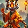 Chinese Cartoon Tiger Diamond Painting