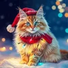 Christmas Cat Diamond Painting