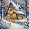 Christmas Cottage Diamond Painting