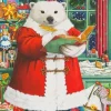 Christmas Santa Bear Diamond Painting