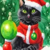 Christmas Santa Cat Diamond Painting