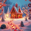 Christmas Candy House Diamond Painting