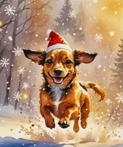 Christmas Chiweenie Diamond Painting
