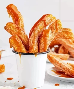 Churros With Salted Caramel Diamond Painting