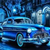 Classic Blue Car Diamond Painting