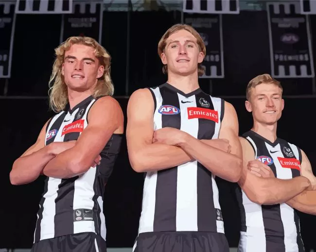 Collingwood football players Diamond By Numbers Collingwood Football Players Diamond Painting
