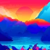 Colorful Landscape Illustration Diamond Painting