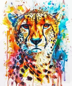 Colorful Cheetah Art Diamond Painting