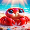 Cute Cartoon Crab Diamond Painting