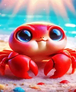 Cute Cartoon Crab Diamond Painting