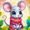 Cute Cartoon Mouse Diamond Painting