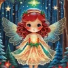 Cute Christmas Angel Diamond Painting