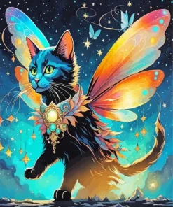 Fairy Cat Diamond Painting