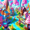 Fantasy Candy City Diamond Painting