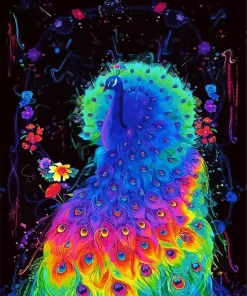 Fantasy Colorful Peacock Diamond Painting