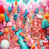 Fantasy Candy Dream Land Diamond Painting