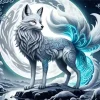 Fantasy Cartoon Nine Tailed Fox Diamond Painting
