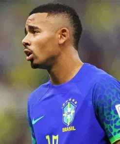 Gabriel Jesus Side Profile Diamond Painting