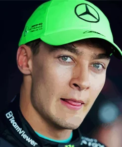 George Russell Racing Driver Diamond Painting