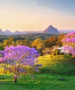 Glass House Mountains Diamond Painting