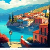 Greece Cephalonia Poster Diamond Painting