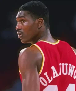 Hakeem Olajuwon Basketball Player Diamond Painting