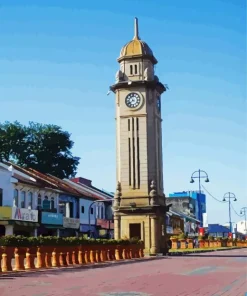 Menara Jam Besar Sungai Petani Diamond Painting