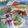 Merry Christmas Farm Diamond Painting